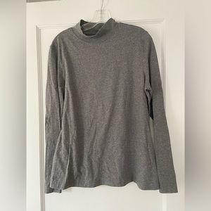 Gray Croft & Barrow mock turtleneck